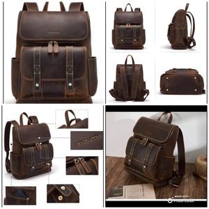 Bostanten Leather Backpack.